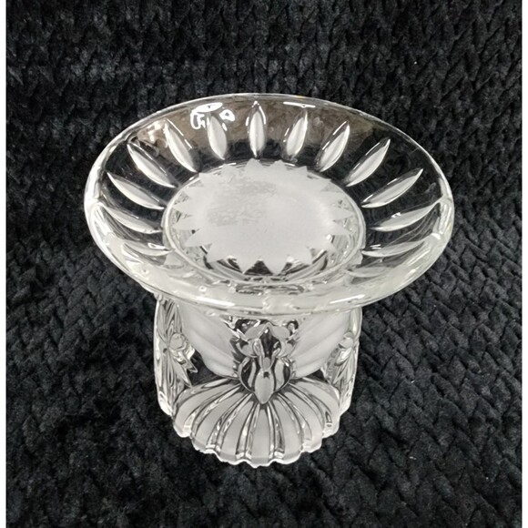 Vintage Gorham Crystal Angels of Peace Candle Holder Set - 3 pc set - 1990s - Picture 3 of 16